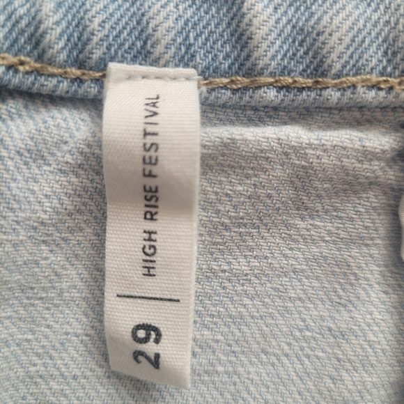 Pacsun High waisted Festival shorts,100% cotton denim ,29 - Picture 8 of 12